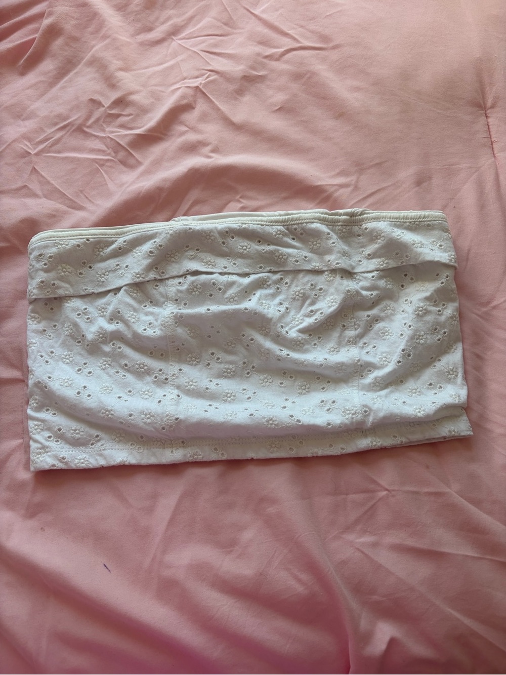 Aeropostale White Strapless Bandeau Top